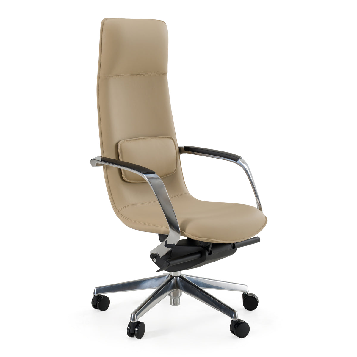 Nadella Modern Beige High Back Executive Office Chair — view 2