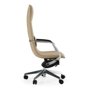 Nadella Modern Beige High Back Executive Office Chair — view 3