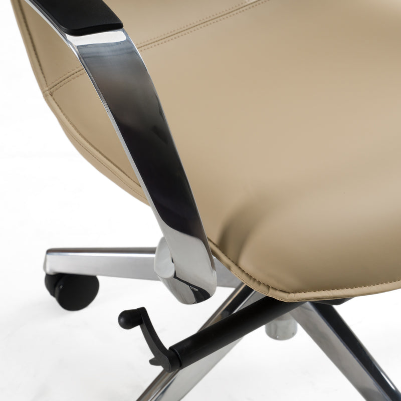 Nadella Modern Beige High Back Executive Office Chair — view 5