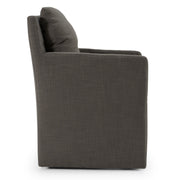 Newcastle - Modern Grey Fabric Dining Chair — view 3