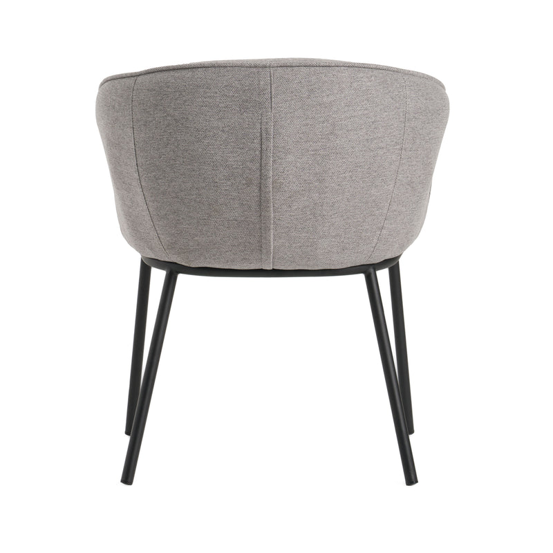 Nillie - Modern Grey Dining Chair — view 4