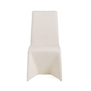 Nisse - Contemporary White Leatherette Dining Chair (Set of 2)