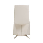 Nisse - Contemporary White Leatherette Dining Chair (Set of 2) — view 5