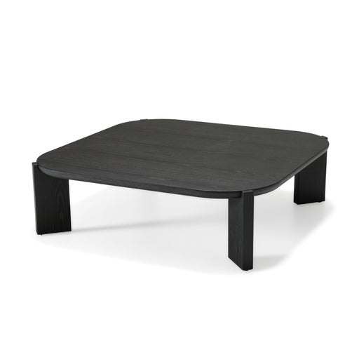 Noah - Modern Dark Brown Square Coffee Table
