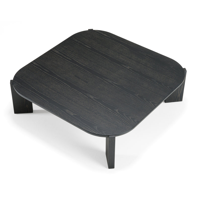 Noah - Modern Dark Brown Square Coffee Table — view 2
