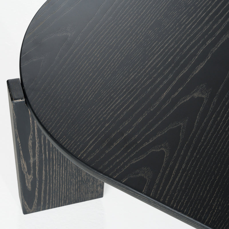 Noah - Modern Dark Brown Square Coffee Table — view 3