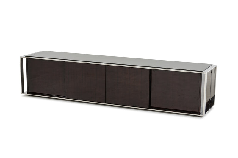 Noble Modern Ebony Lacquer TV Entertainment Center — view 3