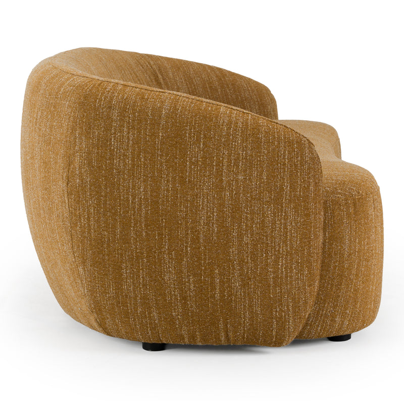 Norris - Modern Mustard Fabric Sofa — view 4
