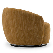 Norris - Modern Mustard Fabric Swivel Accent Chair — view 4