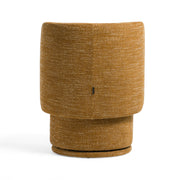 Norris - Modern Mustard Fabric Swivel Dining Chair — view 4