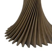 Ocasio - Modern Glass + Grey Ash Round Dining Table — view 3