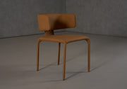 Odessa - Modern Camel Vegan Leather Dining Chair