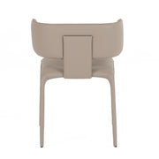 Odessa - Modern Grey Vegan Leather Dining Chair — view 3