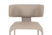 Odessa - Modern Grey Vegan Leather Dining Chair — view 4