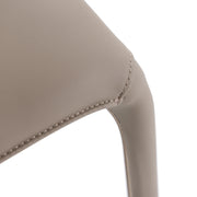 Odessa - Modern Grey Vegan Leather Dining Chair — view 5