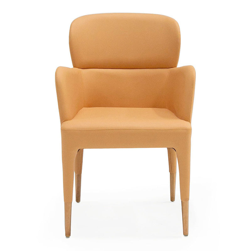 Ogden - Modern Peach & Rosegold Dining Armchair — view 5