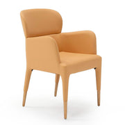 Ogden - Modern Peach & Rosegold Dining Armchair — view 4