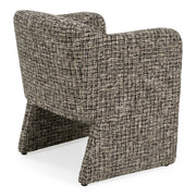 Oldford - Modern Beige + Black Fabric Dining Chair — view 3
