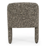 Oldford - Modern Beige + Black Fabric Dining Chair — view 4