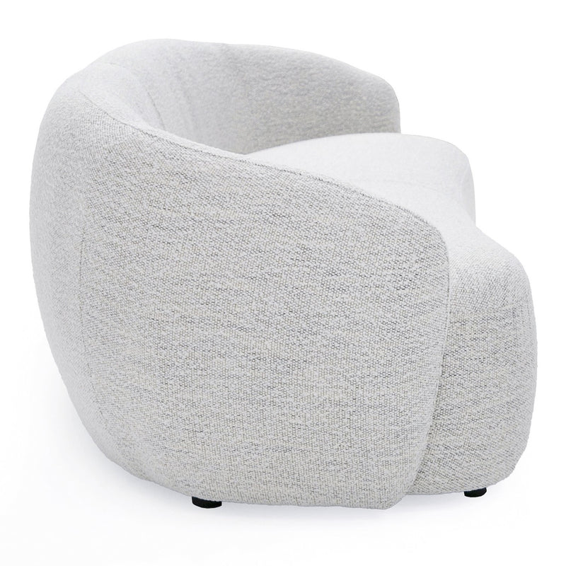 Omaha - Modern Off White Fabric Sofa — view 2
