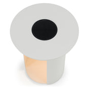 Onza - Outdoor White End Table w/ Solar Light — view 4