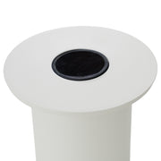 Onza - Outdoor White End Table w/ Solar Light — view 5