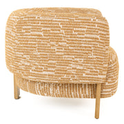 Optima - Mid-Century Modern Orange Fabric Accent Chair — view 3