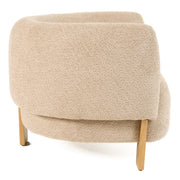 Optima - Mid-Century Modern Taupe Fabric Accent Chair — view 4