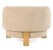 Optima - Mid-Century Modern Taupe Fabric Accent Chair — view 5