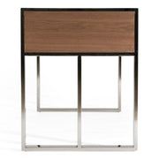 Orcutt - Modern Walnut & Stainless Steel Desk — view 4