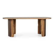 Orville - Modern Live Edge Acacia Dining Table — view 4