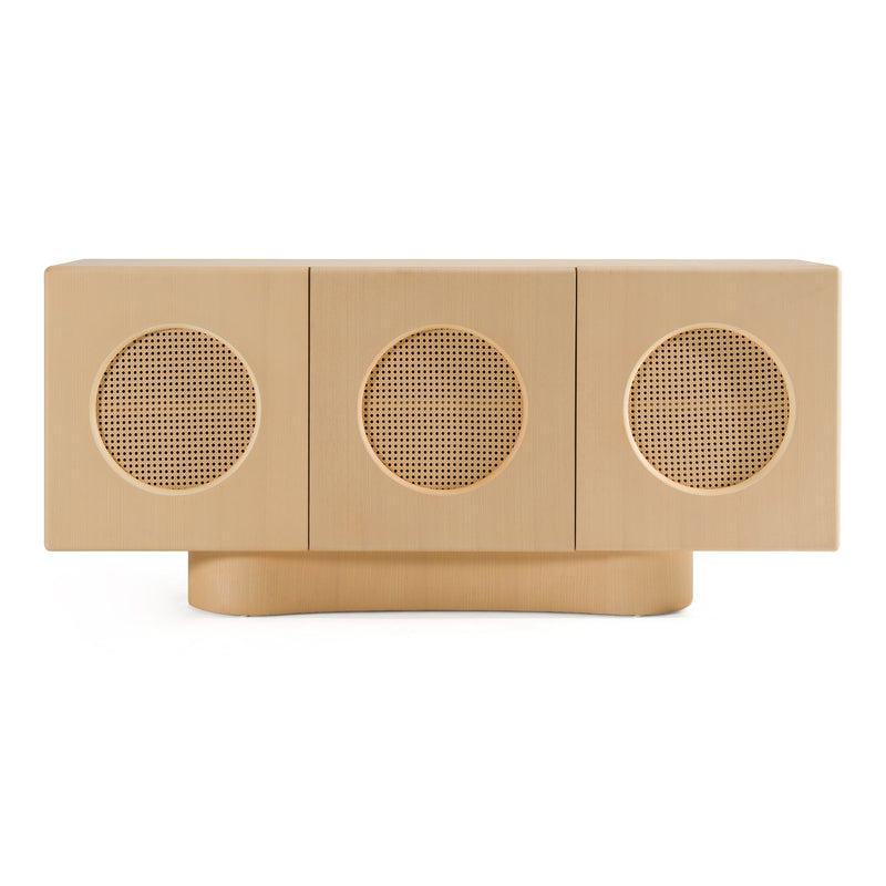 Osaka - Modern Natural Ash + Rattan Buffet — view 2