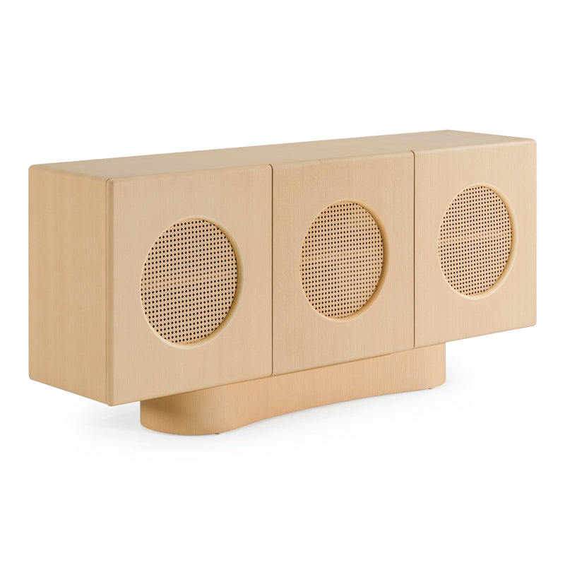 Osaka - Modern Natural Ash + Rattan Buffet — view 3