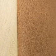 Osaka - Modern Natural Ash + Rust Fabric Dining Chair