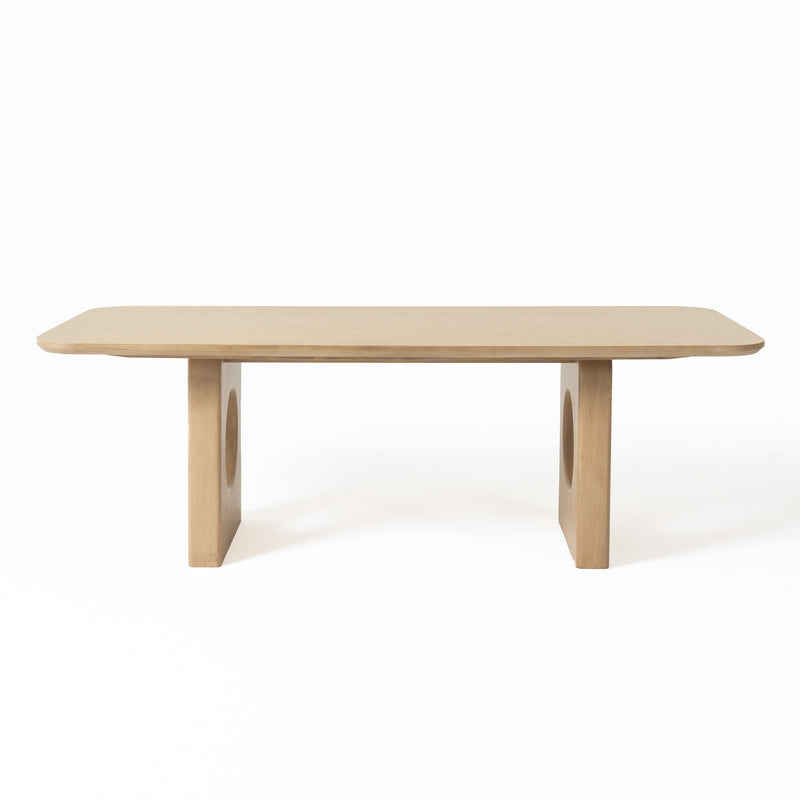 Oshana - Modern White Oak Dining Table — view 3