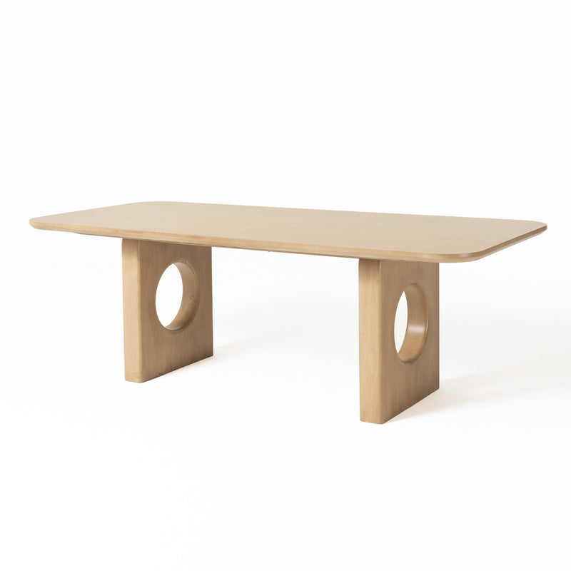 Oshana - Modern White Oak Dining Table — view 4