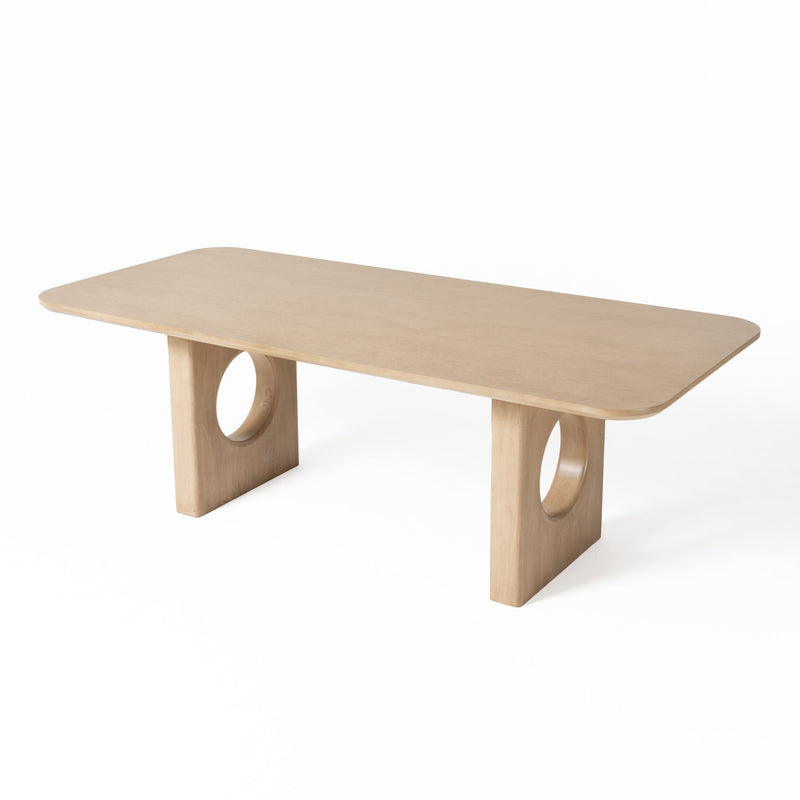 Oshana - Modern White Oak Dining Table — view 5