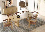 Oshana - Modern White Oak Dining Table