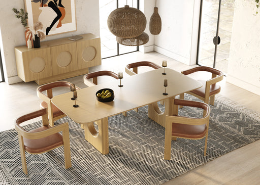 Oshana - Modern White Oak Dining Table