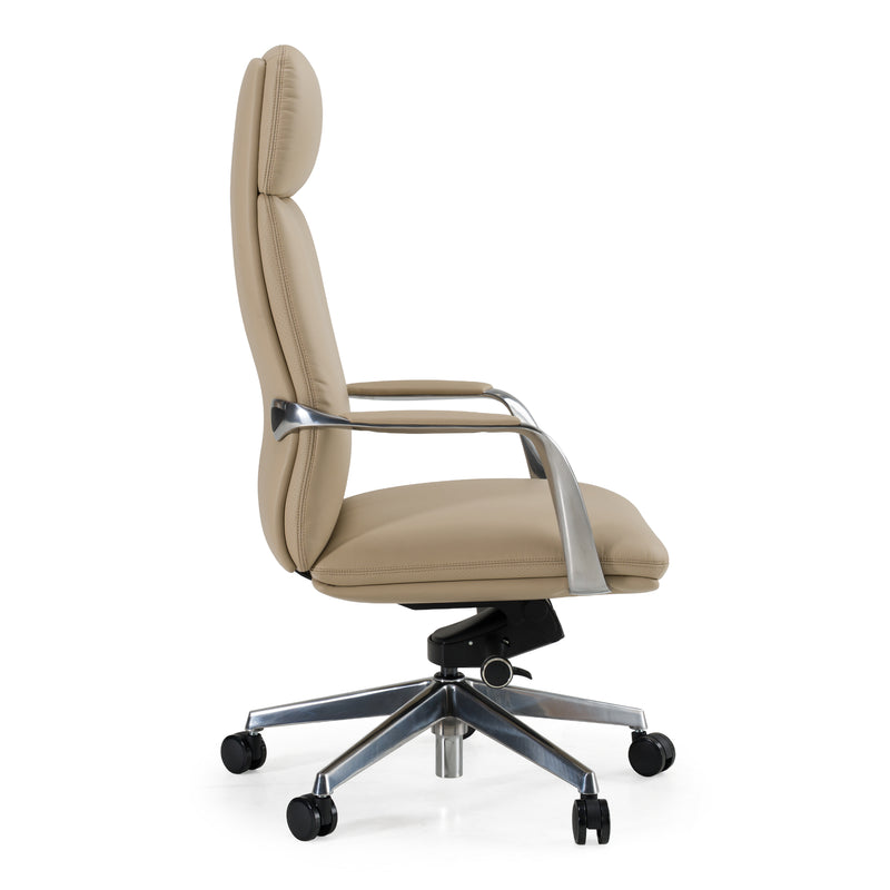 Ozark - Modern Tan Vegan Leather Office Chair — view 2