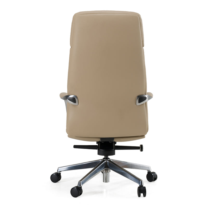 Ozark - Modern Tan Vegan Leather Office Chair — view 3