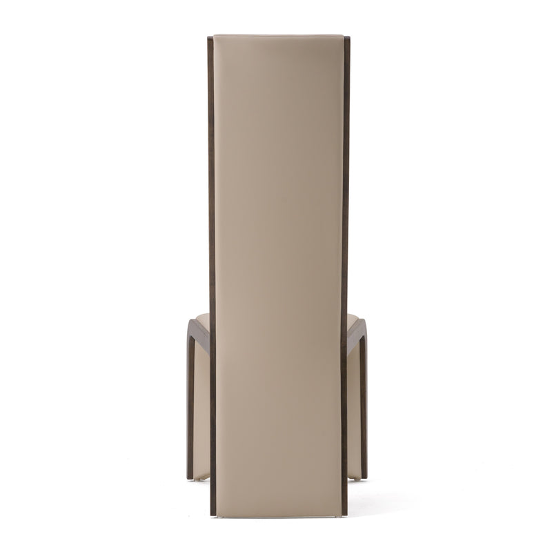 Pacer - Modern Beige & Grey Ash Dining Chair (Set of 2) — view 4