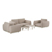 Palma - Outdoor Grey Olefin Fabric Sofa Set — view 5