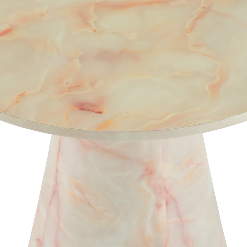 Pampa - Modern Faux Marble End Table — view 2