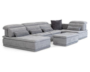 Panorama - Italian Modern Grey Fabric Modular Sectional Sofa
