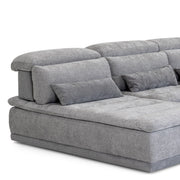 Panorama - Italian Modern Grey Fabric Modular Sectional Sofa — view 5