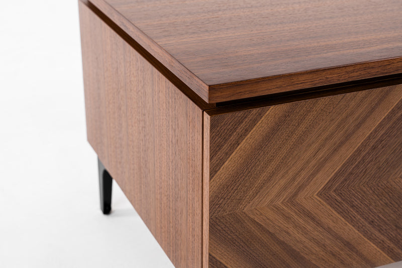 Paula - Mid-Century Walnut Nightstand — view 5