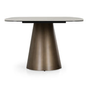 Paulsen - Modern Ceramic + Brass Dining Table — view 4
