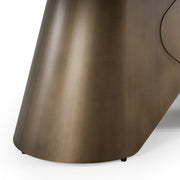 Paulsen - Modern Ceramic + Brass Dining Table — view 5