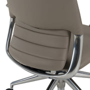 Pickard - Modern Grey Leather Executive Office Chair — view 4
